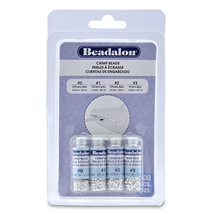 Beadalon pack de chafas (0.8mm, 1.3mm, 1.5mm, 1.8mm) Plateado