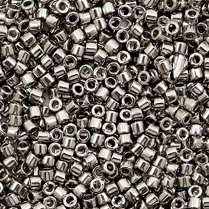 Abalorios Miyuki Delica's 11/0 Plated nickel grey DB-21