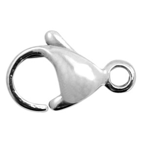 Fornituras Acero Inox mosquet&oacute;n 13mm plata vieja