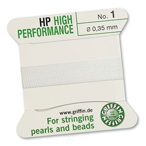 Hilo para enfilar High Performance Griffin &Oslash;0.35mm Blanco