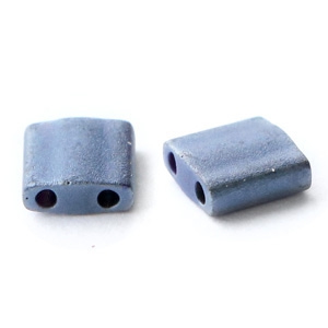 Abalorios Miyuki Tila 5x5mm Opaque matte gun metal grey TL-2001