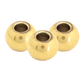 Abalorios acero inox 4mm Dorado