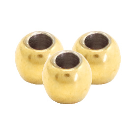 Abalorios acero inox 3mm Dorado