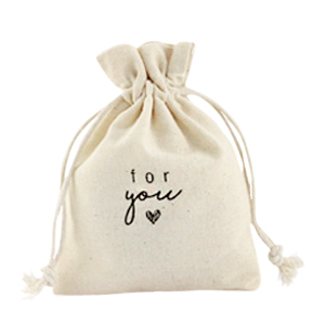Bolso en lino "for you" Blancuzco