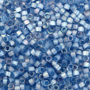 Abalorios Miyuki Delica's 11/0 Silk satin dyed dusk blue DB-1811