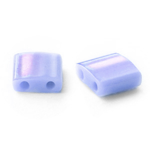 Abalorios Miyuki tila 5x5mm Opaque luster light periwinkle blue TL-446