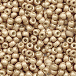Rocalla Miyuki 8/0 Duracoat galvanized matte champagne 8-4204F