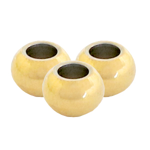 Abalorios Acero Inox 5mm Dorado