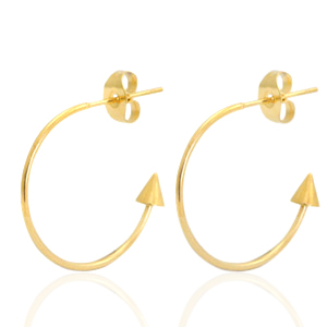 Pendientes Acero Inox criolla Dorado