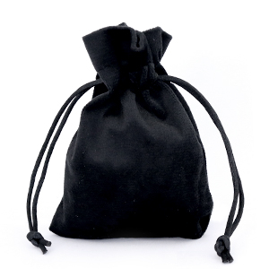 Bolso de terciopelo Negro
