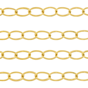 Fornituras Acero Inox cadena jasseron&nbsp;tipo ancla Dorado