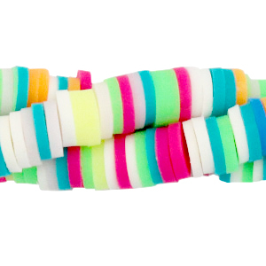 Abalorios Katsuki 6mm Mix verde-rosa