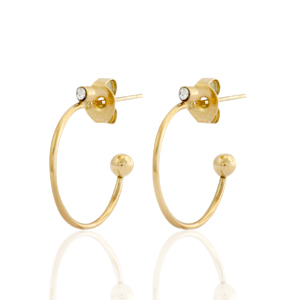 Pendientes Acero Inox criolla Dorado