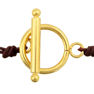 Fornituras Acero inox cierre con anilla 14mm Dorado