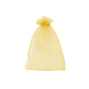 Bolso de organza 7x9cm Amarillo dorado