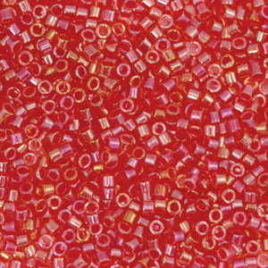 Abalorios Miyuki Delica's 11/0 Fancy lined scarlet rose DB-2374