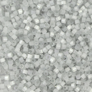 Abalorios Miyuki Delica's 11/0 Silk satin dyed shadow gray DB-1816