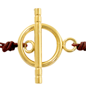 Fornituras Acero Inox cierre en forma de T Dorado