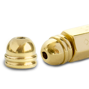 Joyer&iacute;a message beads C.U.S&reg; teminal Dorado (sin n&iacute;quel)