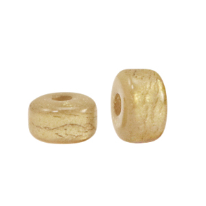 Abalorios Super Polaris rondeles 6x4mm Marr&oacute;n cedro&nbsp;