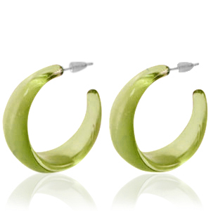 Pendientes Trendy criolla Verde oliva