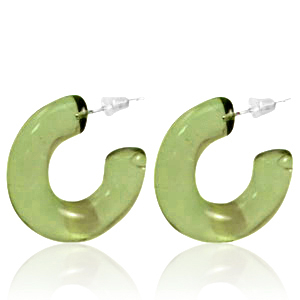 Pendientes Trendy criolla Verde oliva