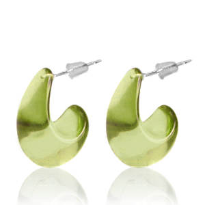 Pendientes Trendy criolla Verde oliva