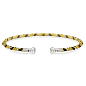 C.U.S&reg; pulsera de joyer&iacute;a Amarillo-negro-plateado