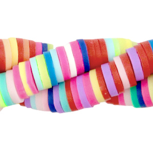 Abalorios Katsuki 4mm Mix arco&iacute;ris rosa fucsia