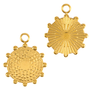 Colgantes Acero Inox 13mm Dorado