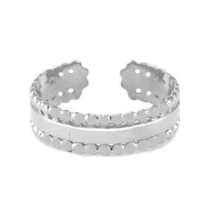 Anillos Acero Inox Plateado