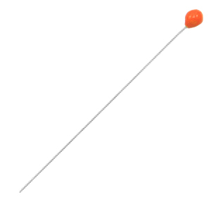 Fornituras met&aacute;licas DQ bastones cabeza bola 52mm Plata vieja-rojo (sin n&iacute;quel)