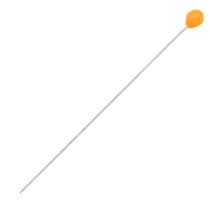 Fornituras met&aacute;licas DQ bastones cabeza bola 52mm Plata vieja-naranja ne&oacute;n (sin n&iacute;quel)