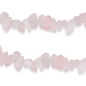 Abalorios chips Cuarzo Rosa Rosa neblina