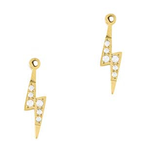 Colgantes Acero Inox rel&aacute;mpago Dorado