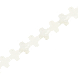 Abalorios conchas cruz Blanco