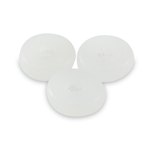 Piedras naturales M&aacute;rmol y Calcita rondeles 6mm Blanco