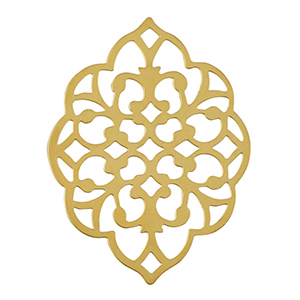 Colgantes Acero Inox bohemios Dorado