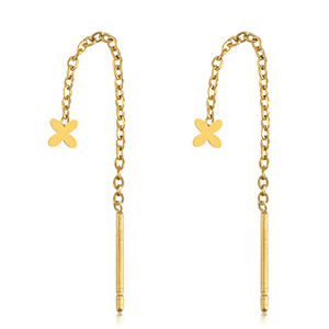 Pendientes Acero Inox Dorado