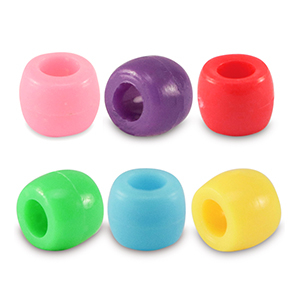Abalorios acr&iacute;licos rondeles 6mm Multicolor