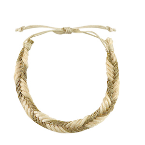 Pulseras Trendy Beige-dorado