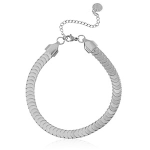 Pulseras Acero Inox Plateado