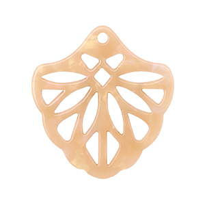 Colgantes de resina Opalo melocot&oacute;n rojizo