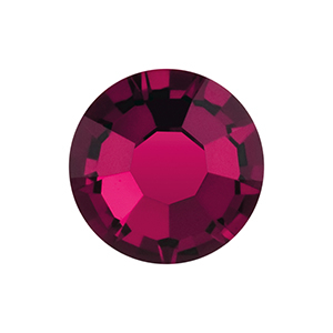 Piedras de nacimiento Julio Preciosa SS16 base plana (4mm) Ruby red