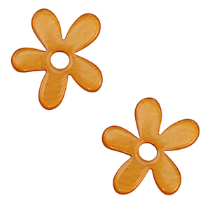 Colgantes Polaris Lucido flor Naranja zanahoria