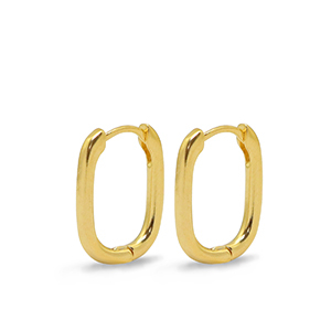 Fornituras met&aacute;licas DQ pendientes criollas &oacute;valo Dorado (sin n&iacute;quel)