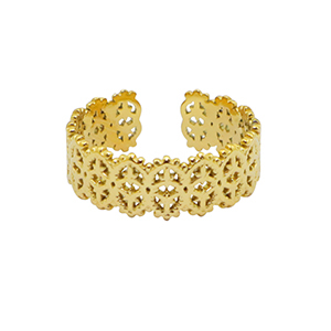 Anillos Acero Inox Dorado