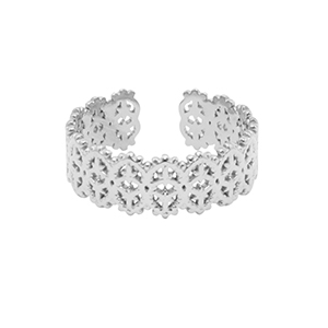 Anillos Acero Inox Plateado