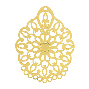 Colgantes Acero Inox bohemios Dorado