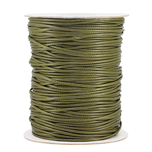 Hilo macram&eacute; trenzado 1.5mm Verde musgo